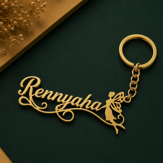Gold Metal Ethnic Key Chain For Unisex Asfnyr Elegant Plated Design Stylish Daily Wear