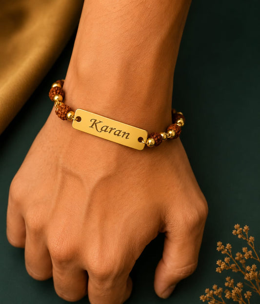 Gold Brass Western Casual Bracelet For Unisex Atiusd Elegant Plated Design Kada Stylish Daily