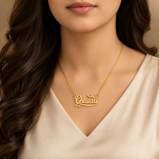 Gold Brass Ethnic Casual Necklace For Women Aumor Elegant Plated Design Pendant Stylish Daily
