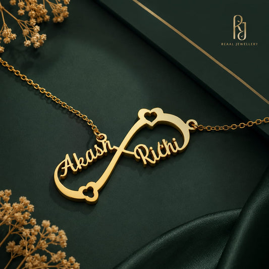 Gold Brass Necklace For Women Awuyba Elegant Plated Design Pendant Stylish Daily Wear Gift