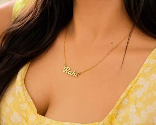 Gold Brass Necklace For Women Ohd Elegant Plated Design Pendant Stylish Daily Wear Gift