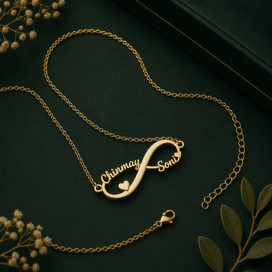 Gold Brass Ethnic Casual Necklace For Women Elegant Plated Design Pendant Stylish Daily Wear