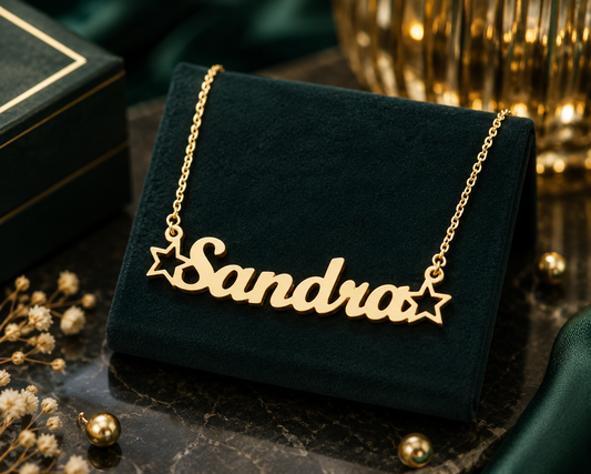 Gold Brass Necklace For Women Elegant Plated Design Pendant Stylish Daily Wear Gift Girls