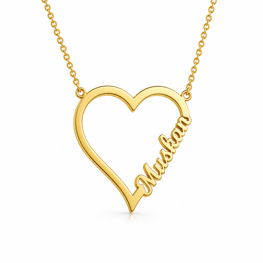 Gold Brass Ethnic Necklace For Women Elegant Plated Design Pendant Stylish Daily Wear Gift
