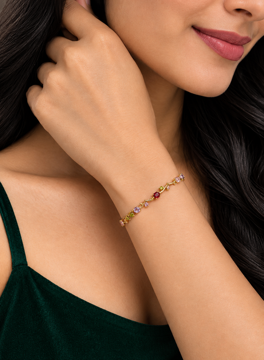 Women Designer Gold Plated Bracelet | Stylish Fashion Jewellery Bracelet for Women and Girls