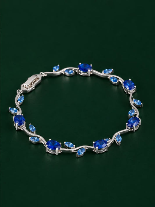 Women Designer Silver Plated Bracelet | Stylish Fashion Jewellery Bracelet for Women and Girls