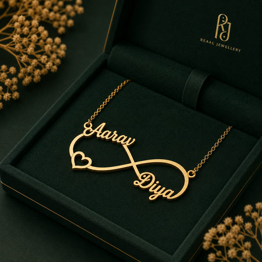 Gold Brass Necklace For Women Atiyut Elegant Plated Design Pendant Stylish Daily Wear Gift