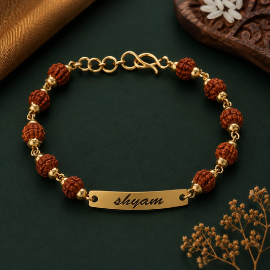 Gold Brass Western Casual Bracelet For Unisex Elegant Plated Design Kada Stylish Daily Wear