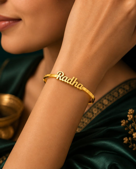 Gold Brass Ethnic Casual Bracelet For Unisex Awv Elegant Plated Design Kada Stylish Daily