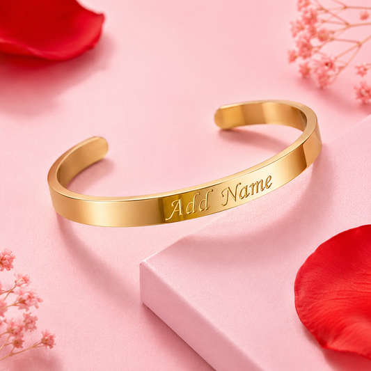 Gold Brass Western Casual Bracelet For Unisex Elegant Plated Design Kada Stylish Daily Wear