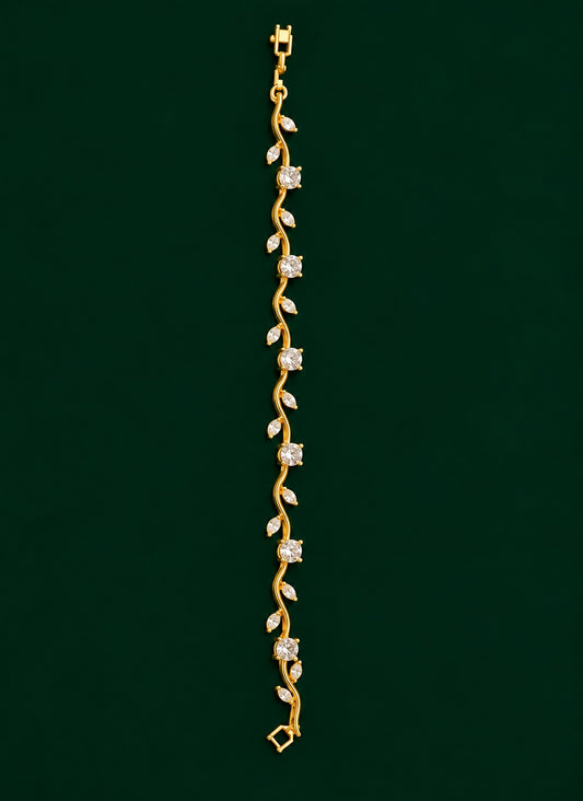 Women Designer Gold Plated Bracelet | Stylish Fashion Jewellery Bracelet for Women and Girls